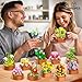 CUBIMANA 12 Pack Flowers Succulents Mini Building Set 1403PCS Flower Botanical Collection for Home Office Dcor 36MM Plant Blocks Toy Easter Birthday Gifts for Adults Women Kids Girls10 - Image 4