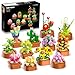 CUBIMANA 12 Pack Flowers Succulents Mini Building Set 1403PCS Flower Botanical Collection for Home Office Dcor 36MM Plant Blocks Toy Easter Birthday Gifts for Adults Women Kids Girls10 - Image 3