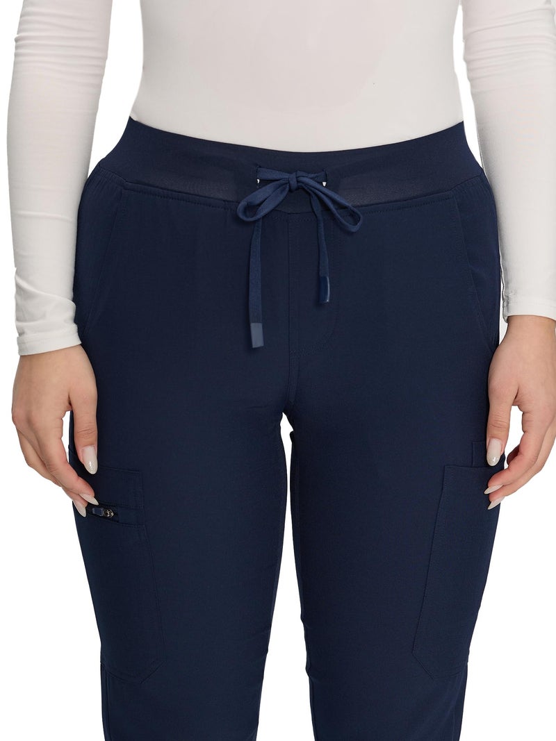 COZYFIT Scrub Pants for Women - Cargo Pants Scrubs with 7 Pockets,Soft Stretch,Navy Blue,M - Image 4