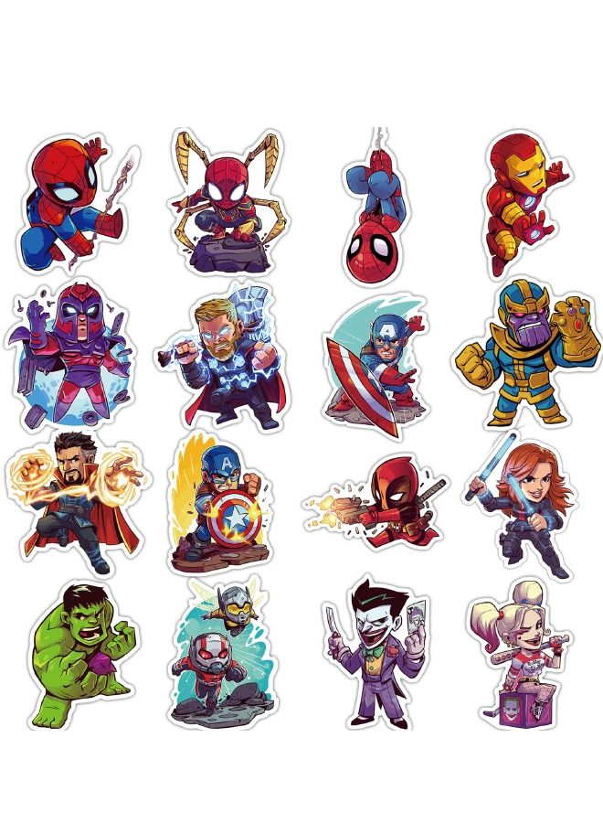 50-Piece Superhero Stickers, Premium Waterproof Vinyl Stickers Set, HD Fine Color Printing, Suitable for Laptop Skateboard Luggage DIY  - Image 3