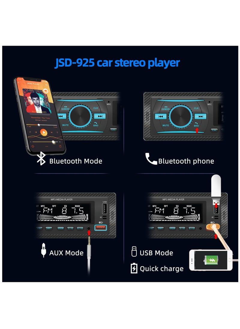 ديسبيري - بلوتوث الوسائط الرقمية سيارة ستيريو استقبال مع منفذ USB دعم MP3 FM راديو AUX - Image 1