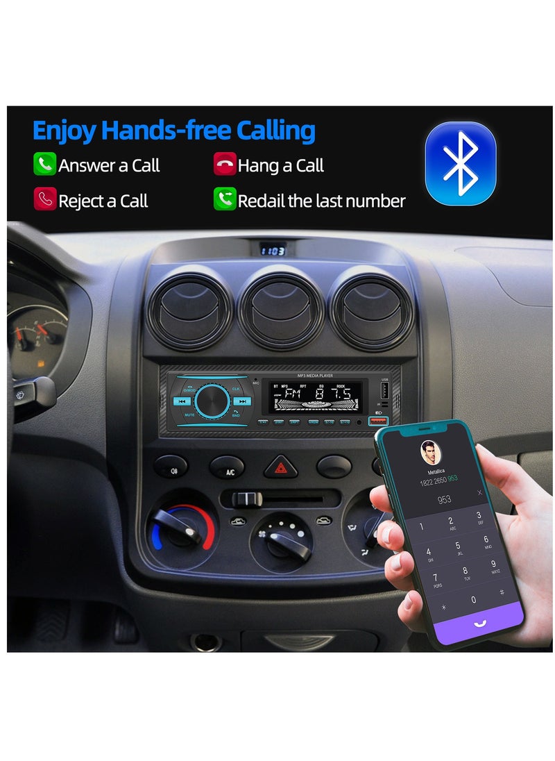 ديسبيري - بلوتوث الوسائط الرقمية سيارة ستيريو استقبال مع منفذ USB دعم MP3 FM راديو AUX - Image 1