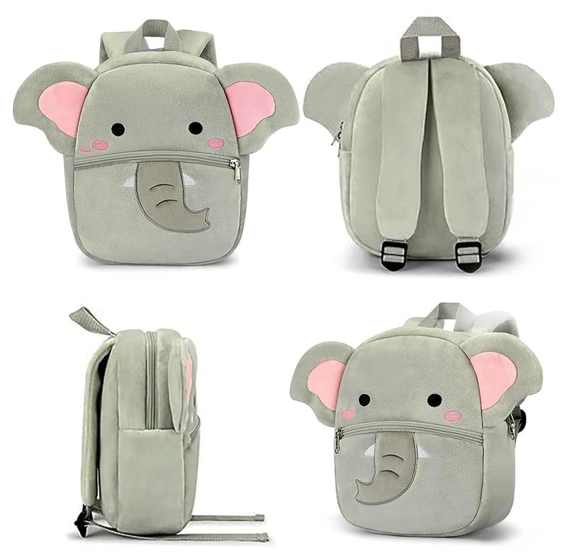 Frantic Cute & Colorful Kids School Bag | Durable, Easy-to-Clean Backpack for Daily Use (Grey_Trunk_Elephant_2026_B) - Image 5