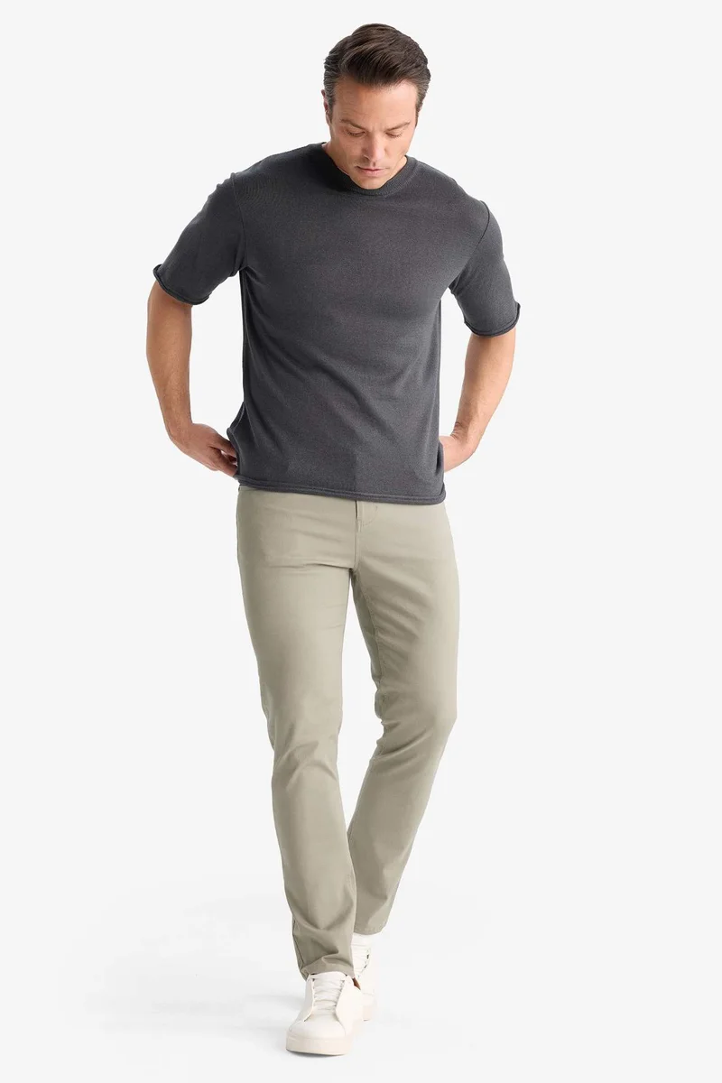 Defacto  Slim Fit Super Skinny Leg Chino Pants for Men | Best Price UAE