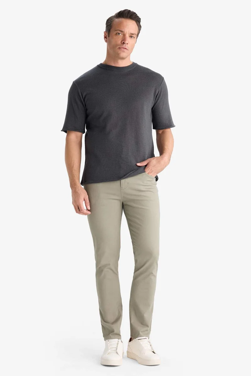 Defacto  Slim Fit Super Skinny Leg Chino Pants for Men | Best Price UAE