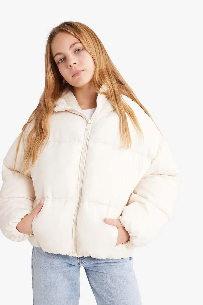 ديفاكتو Girl Hooded Puffer Jacket