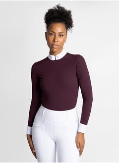 General Horse Riding Long Sleeve Shirt Women Equestran Training Clothes Rider Show Top Quick Drying Zipper Base Layer T-shirt  - Image 1