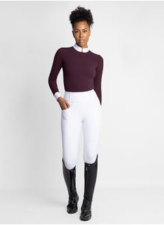 General Horse Riding Long Sleeve Shirt Women Equestran Training Clothes Rider Show Top Quick Drying Zipper Base Layer T-shirt  - Image 4