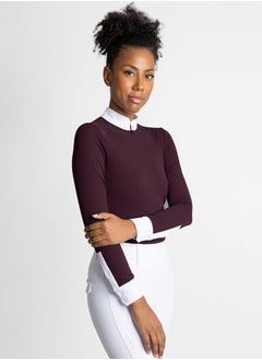 General Horse Riding Long Sleeve Shirt Women Equestran Training Clothes Rider Show Top Quick Drying Zipper Base Layer T-shirt  - Image 3