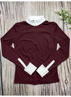 General Horse Riding Long Sleeve Shirt Women Equestran Training Clothes Rider Show Top Quick Drying Zipper Base Layer T-shirt  - Image 5