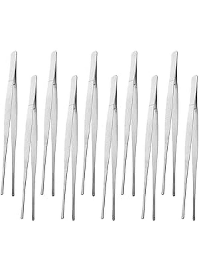 10pcs Long Handle Garden Tweezers Set With Serrated Tips For Succulent Bonsai Care - Image 1