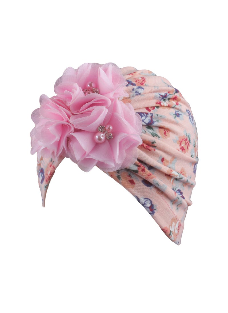 Generic - European and American New Printed Four Jewelry Baby Childrens Printed Headscarf Hat Baby Hair Accessories SpotSection C Section C - Image 1