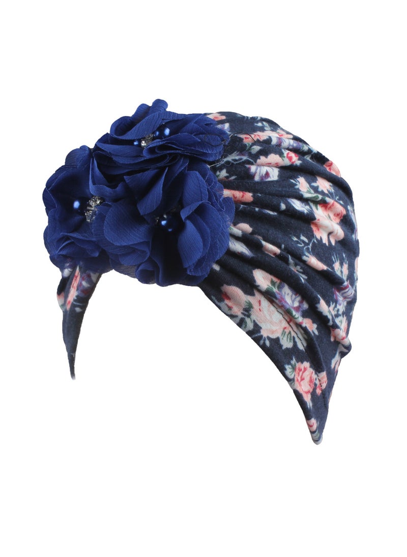Generic - European and American New Printed Four Jewelry Baby Childrens Printed Headscarf Hat Baby Hair Accessories SpotSection C Section C - Image 1