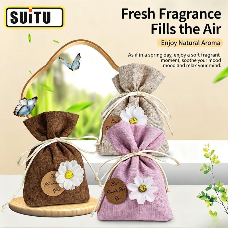 Gardenia Car Air Freshener Sachet - Image 1