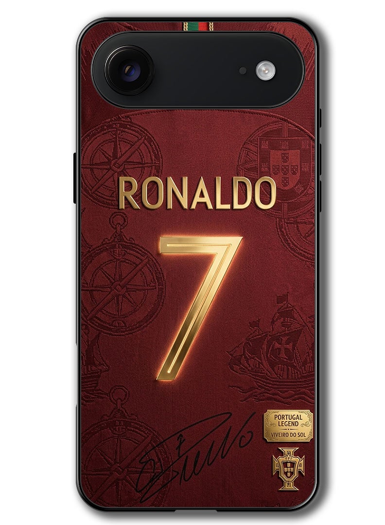 Theodor Case Compatible with Apple iPhone 17 Air 6.5 Inch Protection Shockproof Bumper Cover Ronaldo - Image 1