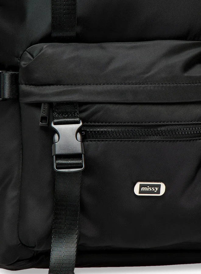 ميسي حقيبة ظهر سادة بأشرطة كتف قابلة للتعديل وحقيبة صغيرة