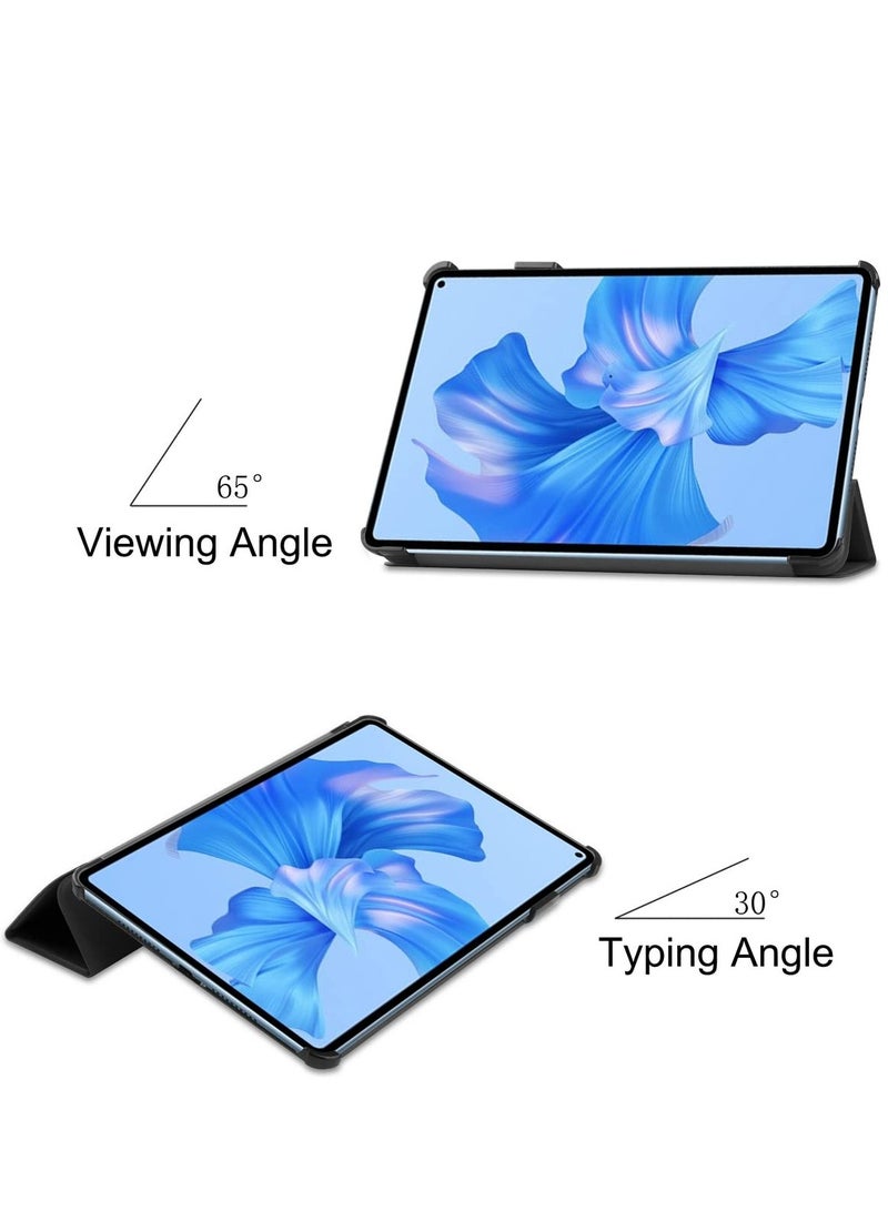 Custer Case For Huawei MatePad Pro 11 2024 2022 Ultra-thin PU-Leather Hard Shell Cover - Black - Image 3