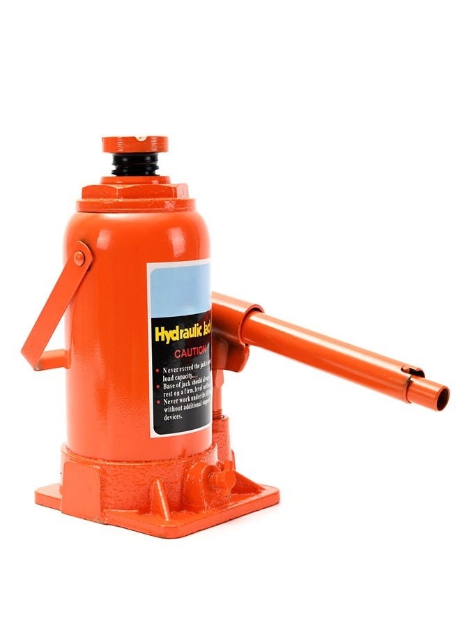 Hydraulic Bottle Jack - 10 Ton Capacity Heavy Duty Hydraulic Welded Bottle Jack with Safe Bypass Valve, Adjustable Top Screw, Wide Stable Base, and Pump Handle for Auto Repair and Workshop Use - Image 5