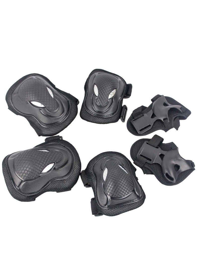 G-140 Adults Protective Gear Set 6PCS for Skating Cycling Scooter, Black - Image 1