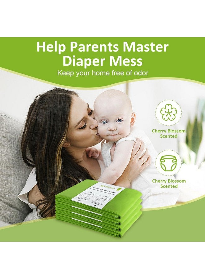 USBOO Refills Compatible with Dekor CLASSIC Diaper Pail Refills | 4 Pack | Disposable Diaper Pail Refill | Extra Thickness | Quick & Easy to Replace | Cherry Blossom Scented | Holds up to 2000 Diapers - Image 2