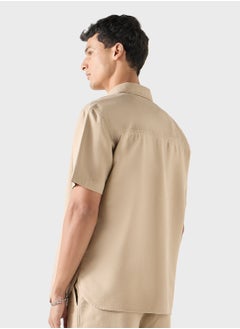 Iconic Iconic Textured Shirt with Short Sleeves  - Image 2