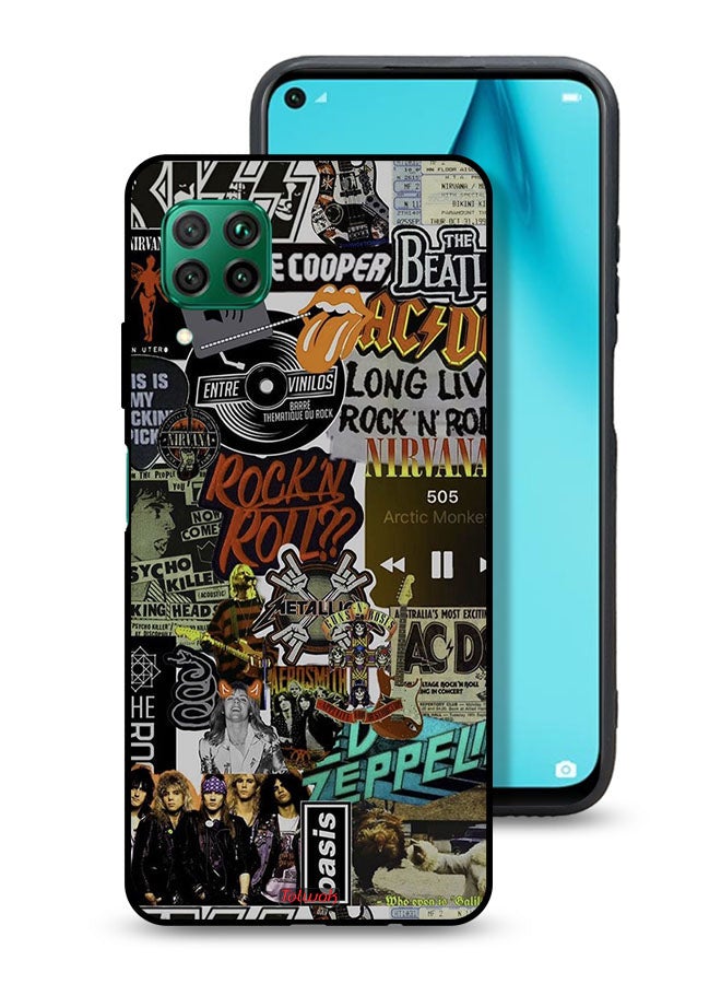 Tolwak غطاء حماية لهاتف Huawei P40 lite 4G Long Live Rock N Roll - Image 1