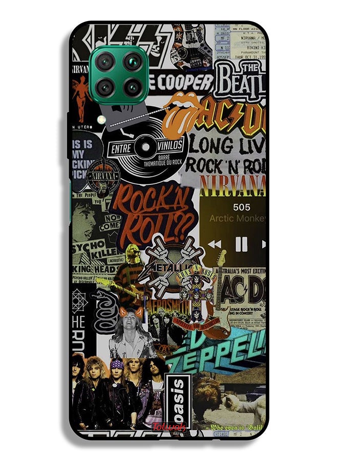 Tolwak غطاء حماية لهاتف Huawei P40 lite 4G Long Live Rock N Roll - Image 2