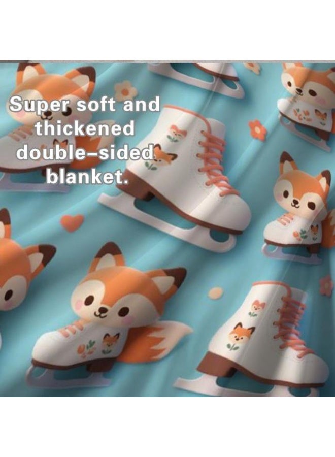 عام بطانية رقيقة من الفانيلا الكرتونية للأطفال والرضع (دافئة ومريحة، ومناسبة للنوم والألعاب) 70 سم * 100 سم - Image 5