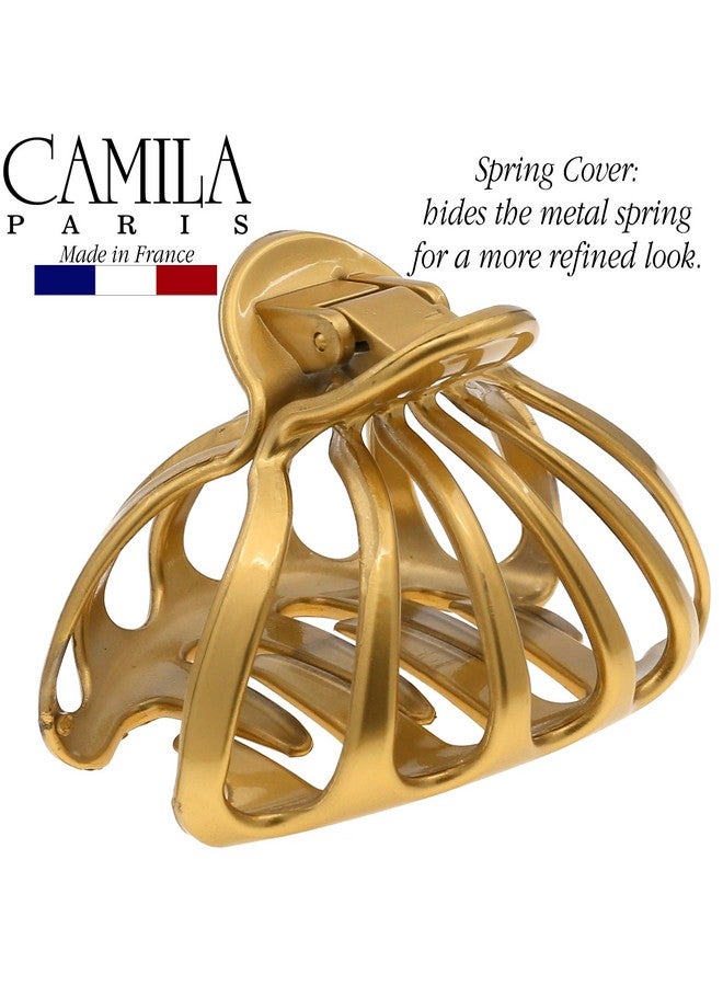 CAMILA Paris Cp3052 2Pk French Octopus Hair Clip For Women For Thick Volume Hair, Girls Hair Claw Clips Jaw Fashion Durable Styling Hair Accessories For Women, Strong Hold No Slip Grip, Made In France - Image 4