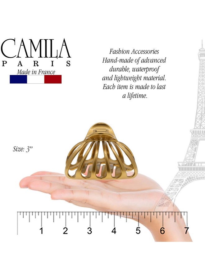 CAMILA Paris Cp3052 2Pk French Octopus Hair Clip For Women For Thick Volume Hair, Girls Hair Claw Clips Jaw Fashion Durable Styling Hair Accessories For Women, Strong Hold No Slip Grip, Made In France - Image 3