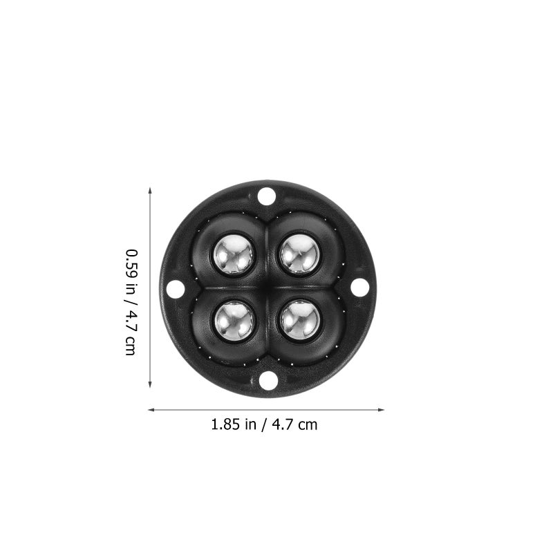 4Pcs Self Adhesive Mini Swivel Casters Wheels For Furniture Storage Bins Trash Cans - Image 3