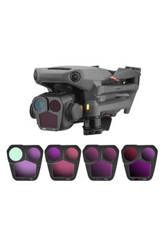 SYOSI ND Filter Set Compatible with DJI Mavic 3 Pro, 4 Pcs Polarizing Neutral Density Filters ND8, ND16, ND32, ND64 Variable ND Filter with Ultra Slim Frame Multi Coated HD Optical Glass