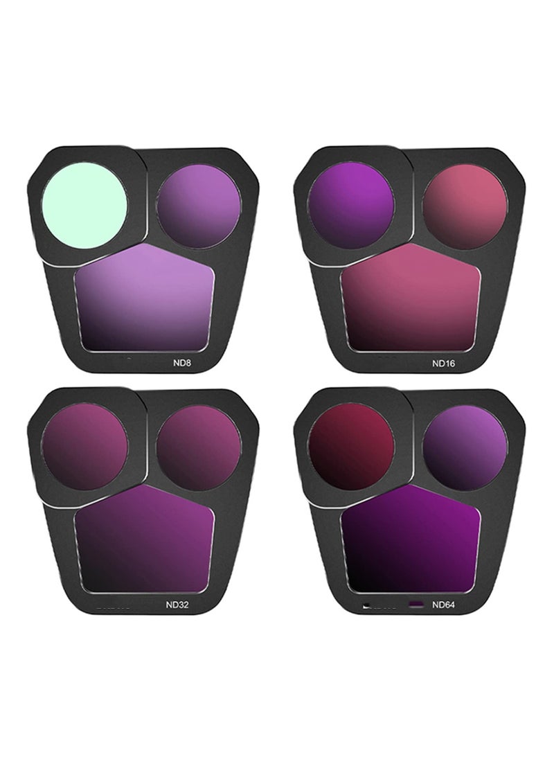 SYOSI - SYOSI ND Filter Set Compatible with DJI Mavic 3 Pro, 4 Pcs Polarizing Neutral Density Filters ND8, ND16, ND32, ND64 Variable ND Filter with Ultra Slim Frame Multi Coated HD Optical Glass - Image 1