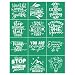 JAJADO Self Adhesive Silk Screen Stencil Inspirational Word Stencil Motivational Quotes Bundle Chalk Mesh Transfers Reusable Chalk Paste Stencil Paint on WoodTShirtGlass Home Decor Craft Project - Image 2
