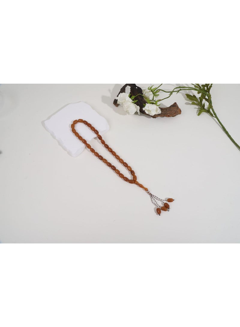 NIBEMINENT 33 Muslim Prayer Beads Coffee Color/15mm