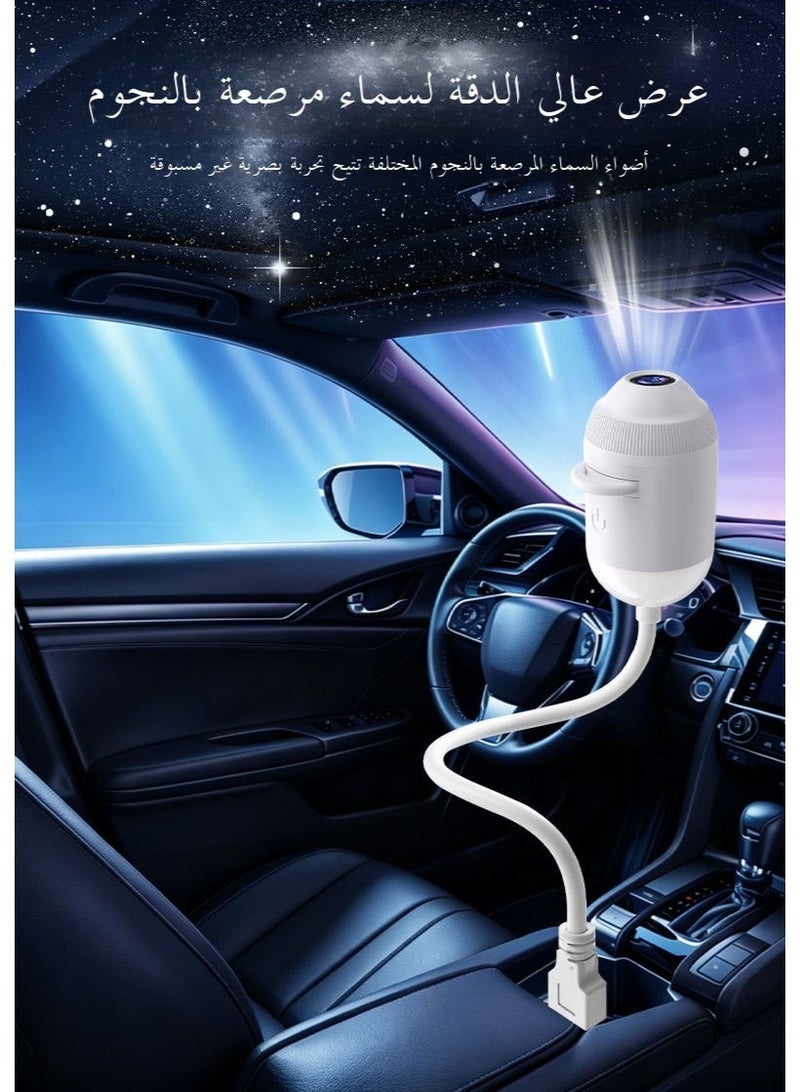 12PCS Interchangeable Star Projector Night Light USB Galaxy Atmosphere Lamp, 12 Replaceable Projection Films, Romantic Starry Sky Projector for Bedroom, Nursery, Kids Room & Car Interior, In-Car Projector Ambient Lighting, Eye Protection Bedside Sleep Lamp - Image 3