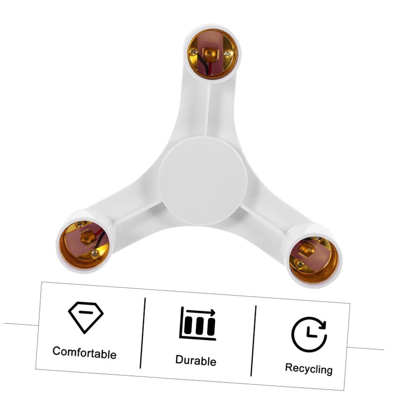 2 Pack Triple Socket Ceiling Lamp Holder Easy Install Compatible LED Bulbs Home Lighting - Image 4