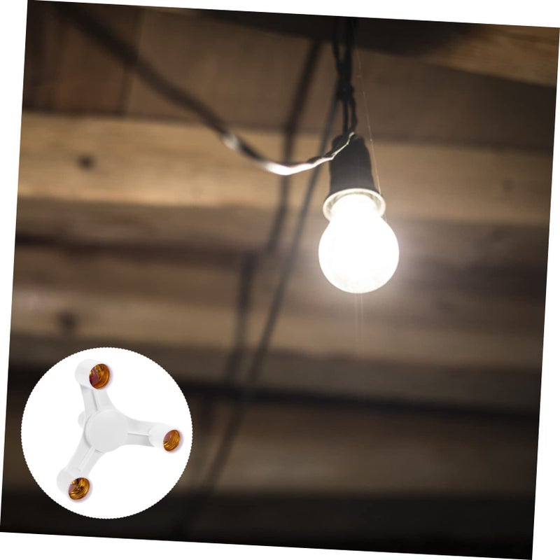 2 Pack Triple Socket Ceiling Lamp Holder Easy Install Compatible LED Bulbs Home Lighting - Image 3