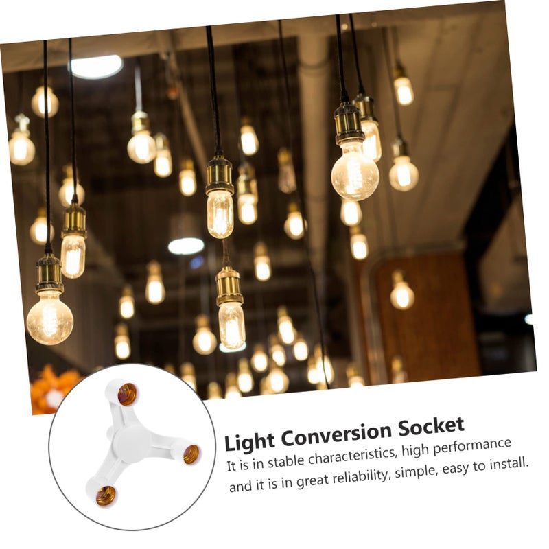 2 Pack Triple Socket Ceiling Lamp Holder Easy Install Compatible LED Bulbs Home Lighting - Image 5