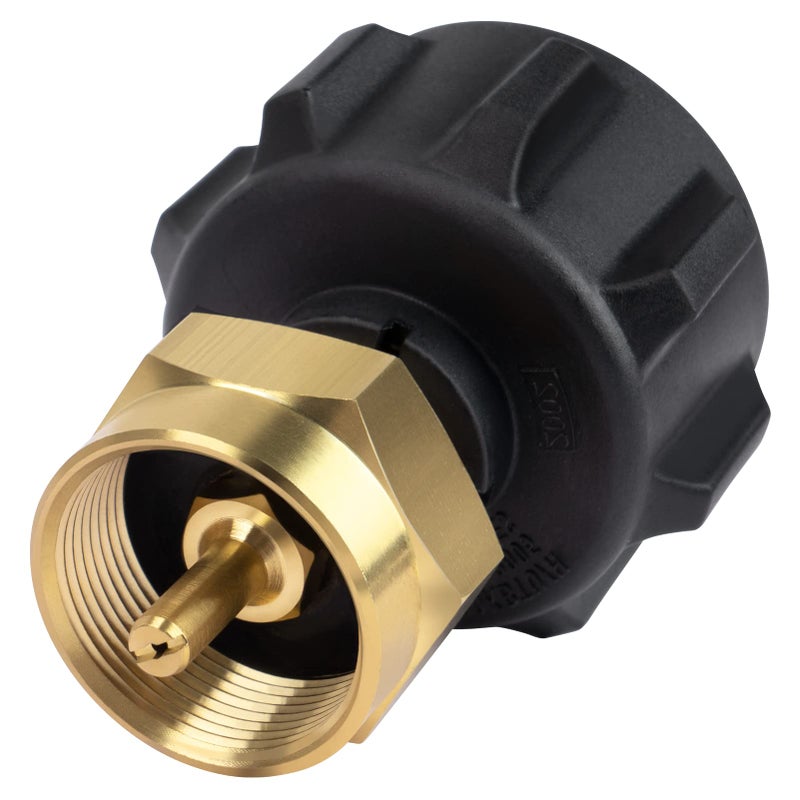 GASPRO Propane Refill Adapter, Fill 1 Pound Bottles from 20lb Tank, Easy to Use, Solid Brass - Image 1