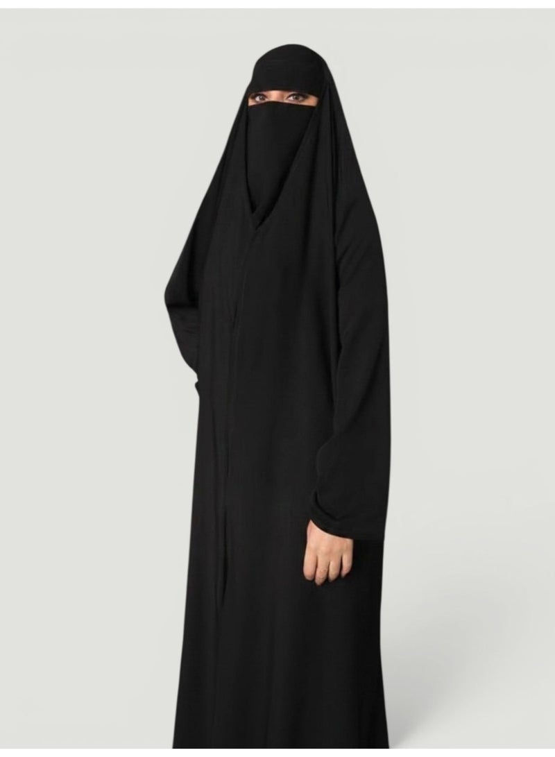BHNS Head abayas, head abayas, Islamic khimar abayas, for Umrah and Hajj for women and girls, black women's head abayas suitable for Umrah and Hajj, women's closed abayas. - Image 5