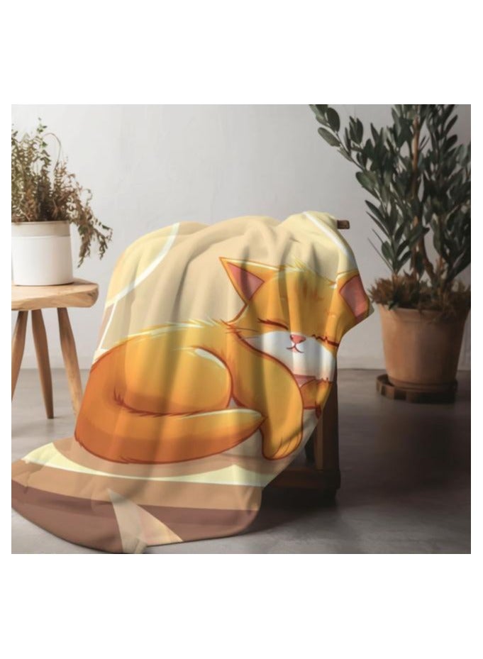 general Children's or student cartoon flannel thin blanket (warm and comfortable, suitable for sleep, games) 100cm*150cm - 640 - Image 1