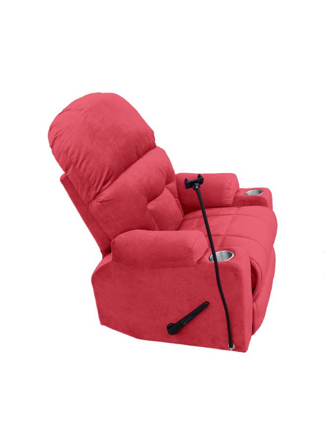 إن - هاوس NZ80 PLUS | كرسي استرخاء منجد بالمخمل - 89×73×110 سم - زهري غامق - Image 3