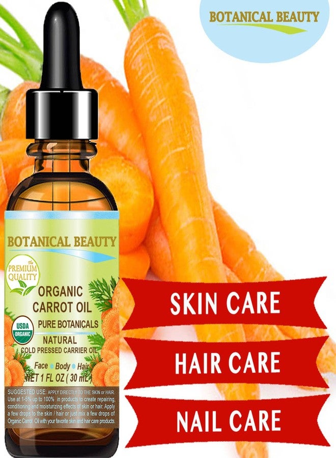 Botanical Beauty Organic CARROT SEED OIL 100% Pure VIRGIN UNREFINED Undiluted Cold Pressed Carrier Oil 2 Fl.oz.‐ 60 ml. for Face, Skin, Body, Hair, Lip, Nails. Rich in Beta Carotene, Vitamin E - Image 3