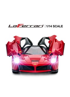 RASTAR RASTAR RC Car | 1/14 Scale Ferrari LaFerrari Radio Remote Control R/C Toy Car Model Vehicle for Boys Kids, Red  - Image 3