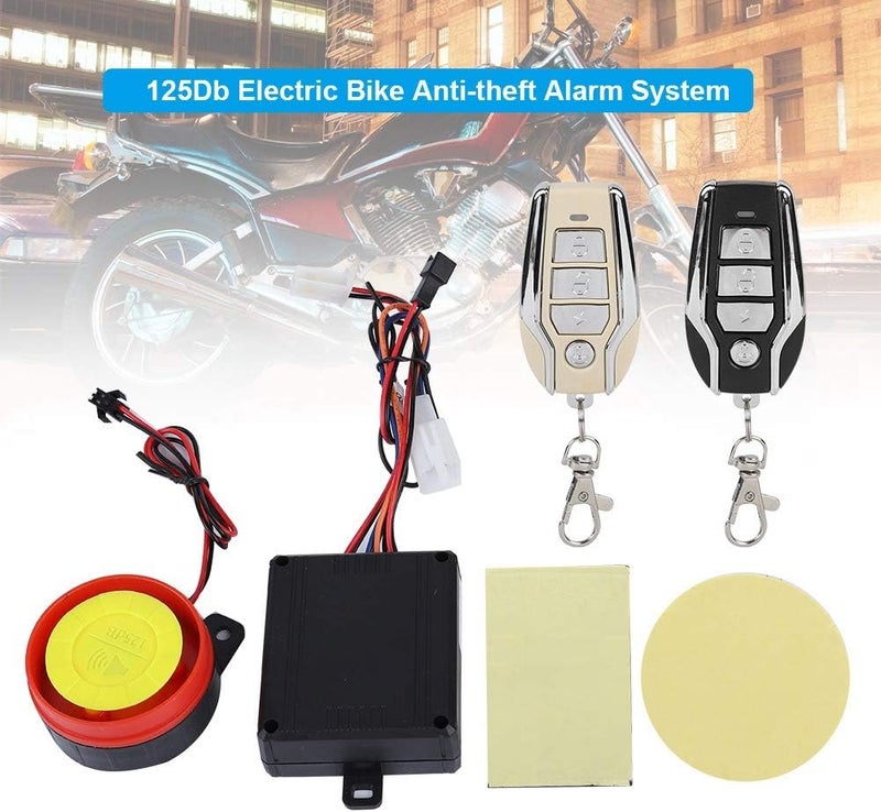woobles 12V Motorcycle Security Kit Alarm System Anti-Hijacking Cutting Off Remote Engine Start Arming Disarming, Electric Bike Anti-Theft Alarm System, Streetcar Security Alarm Remote Control Engine 125dB - Image 2