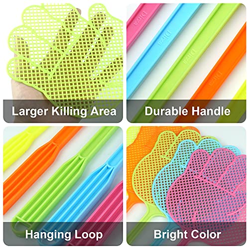 Dirza Fly Swatter - Funny Hand Shaped Fly Swatters - Durable -Colorful Manual Flyswatter Plastic Bug Swatters for Home Indoor Outdoor Classroom Office 5 Pack - Image 5