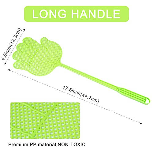 Dirza Fly Swatter - Funny Hand Shaped Fly Swatters - Durable -Colorful Manual Flyswatter Plastic Bug Swatters for Home Indoor Outdoor Classroom Office 5 Pack - Image 2