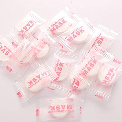 SCHUBERT Compressed Facial Face Sheet tablets DIY Facial Paper Spa Skin Care for women - Pack of 100 pcs - Image 1