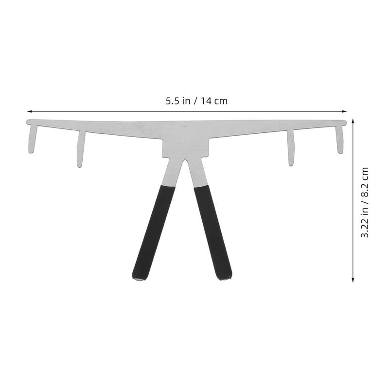 Position Ruler for Eyebrow Tattooing Eyebrow Mapping Tool for Accurate Measurement Precision Three-point Design - Image 2